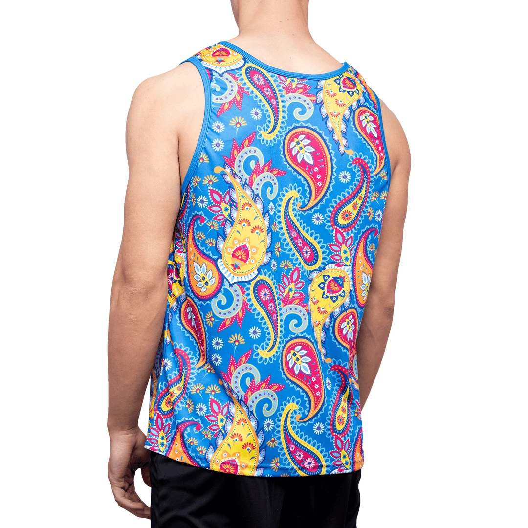 Coupon 🔔 OddBalls Sportswear Paisley - Adventurous - Running Vest 🎉 4 OddBalls Sportswear Paisley - Adventurous - Running Vest