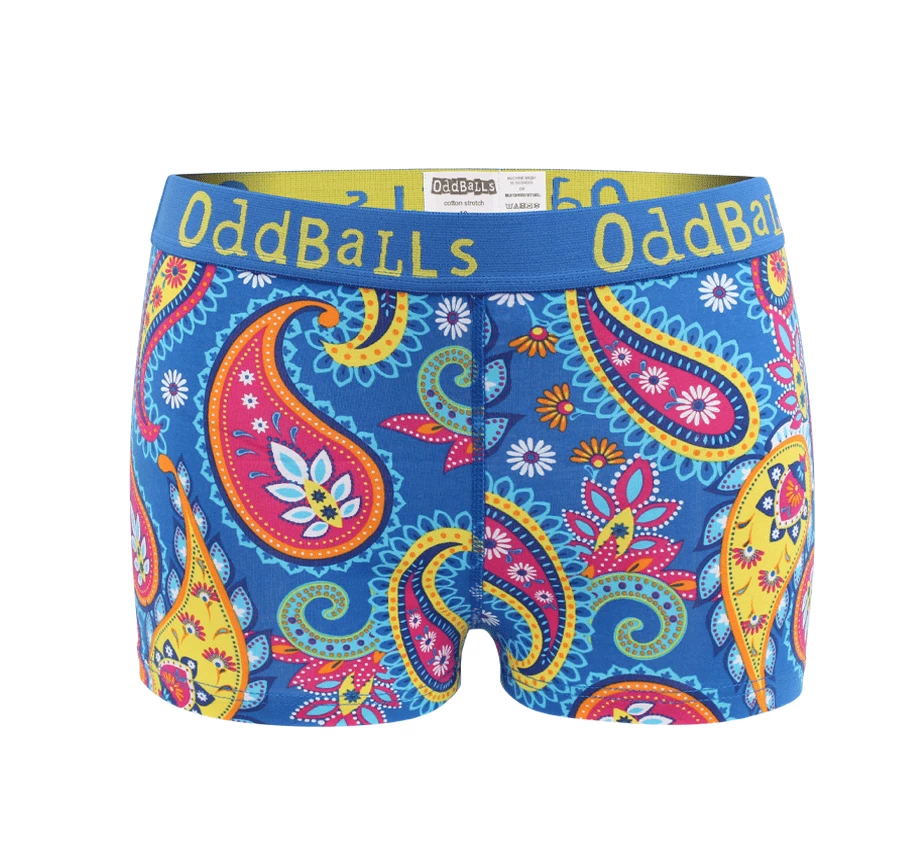 Budget ๐ OddBalls Paisley - Ladies Boxers ๐คฉ 3 OddBalls Paisley - Ladies Boxers
