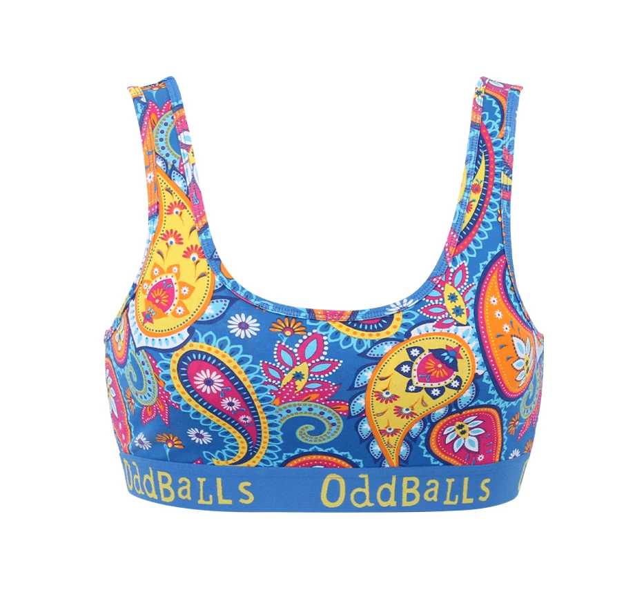 Flash Sale ❤️ OddBalls Teen 👧 Girls Bralettes Paisley - Teen 👧 Girls Bralette 🥰 3 OddBalls Teen Girls Bralettes Paisley - Teen Girls Bralette