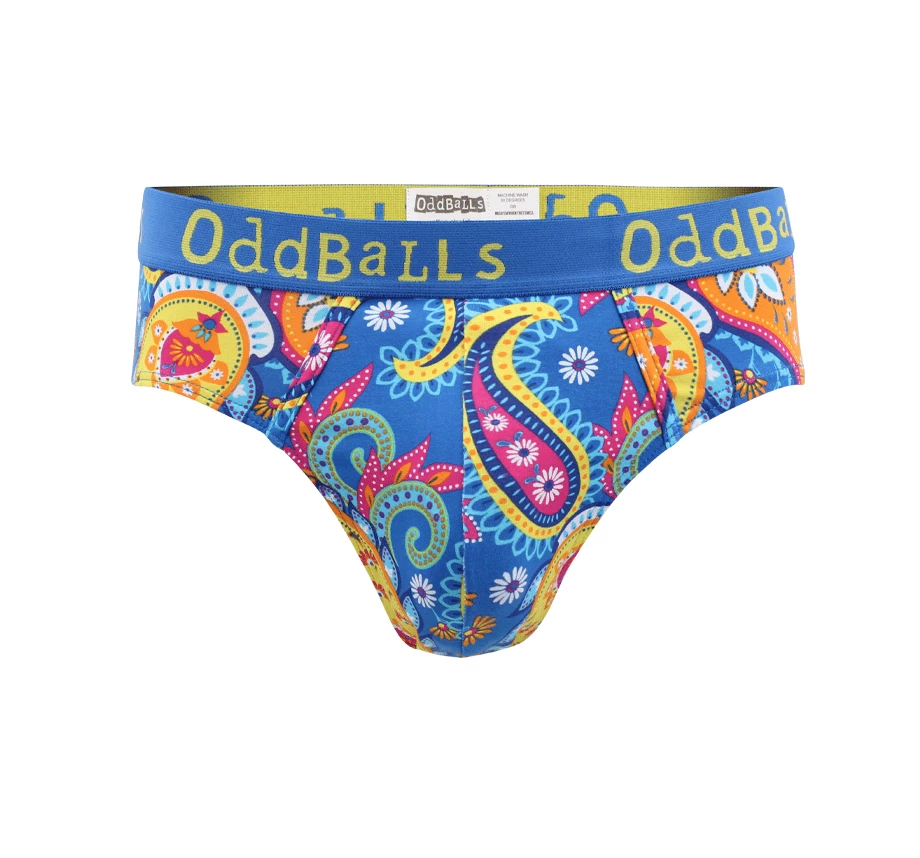 Discount ⌛ OddBalls Paisley - Teen Boys Briefs 🎁 3 OddBalls Paisley - Teen Boys Briefs