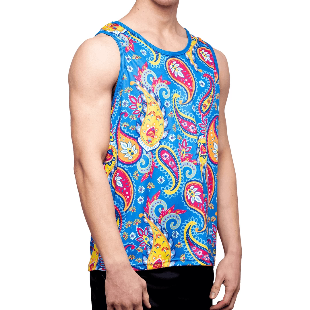 Coupon 🔔 OddBalls Sportswear Paisley - Adventurous - Running Vest 🎉 3 OddBalls Sportswear Paisley - Adventurous - Running Vest