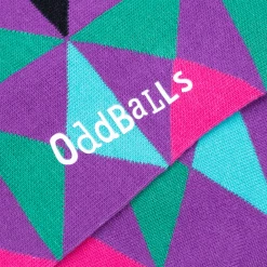 OddBalls Purple Triangles - Socks