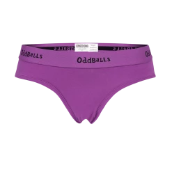 OddBalls Purple & Black - Teen Girls Briefs