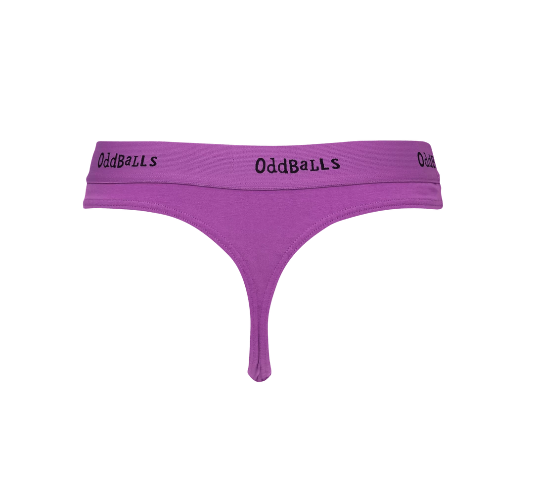 Buy 🥰 OddBalls Purple & Black - Ladies Thong 🔥 3 OddBalls Purple & Black - Ladies Thong