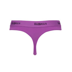 OddBalls Purple & Black - Teen Girls Thong Teen Girls Thongs