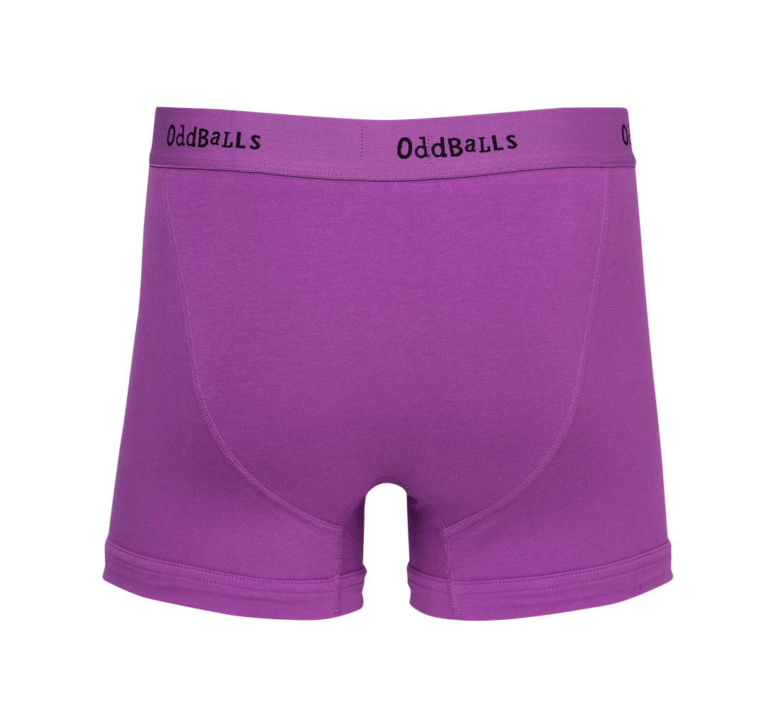 Buy ๐ฏ OddBalls Purple & Black - Teen Boys Boxer Shorts ๐งจ 4 OddBalls Purple & Black - Teen Boys Boxer Shorts