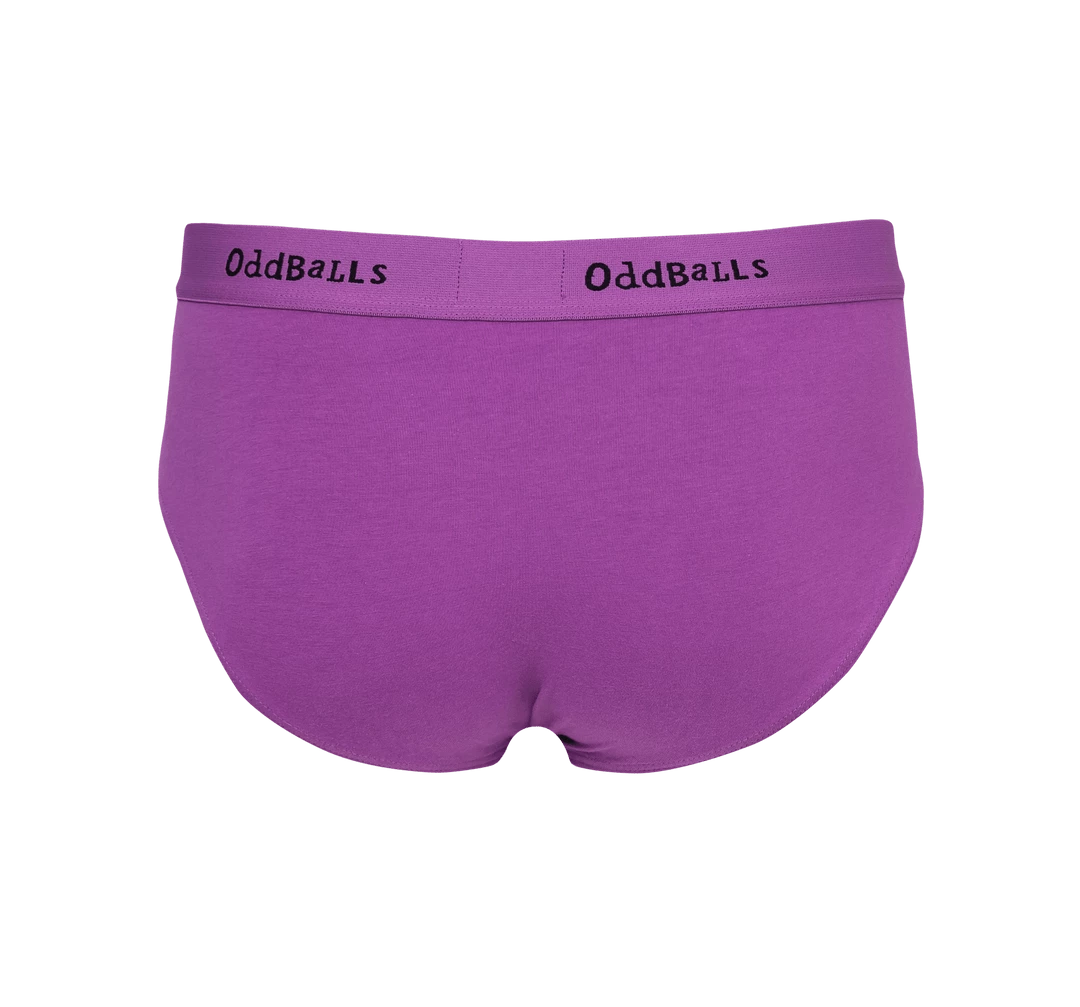 Cheap 🎉 OddBalls Purple & Black - Mens Briefs ⭐ 4 OddBalls Purple & Black - Mens Briefs