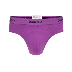 OddBalls Purple & Black - Teen Boys Briefs