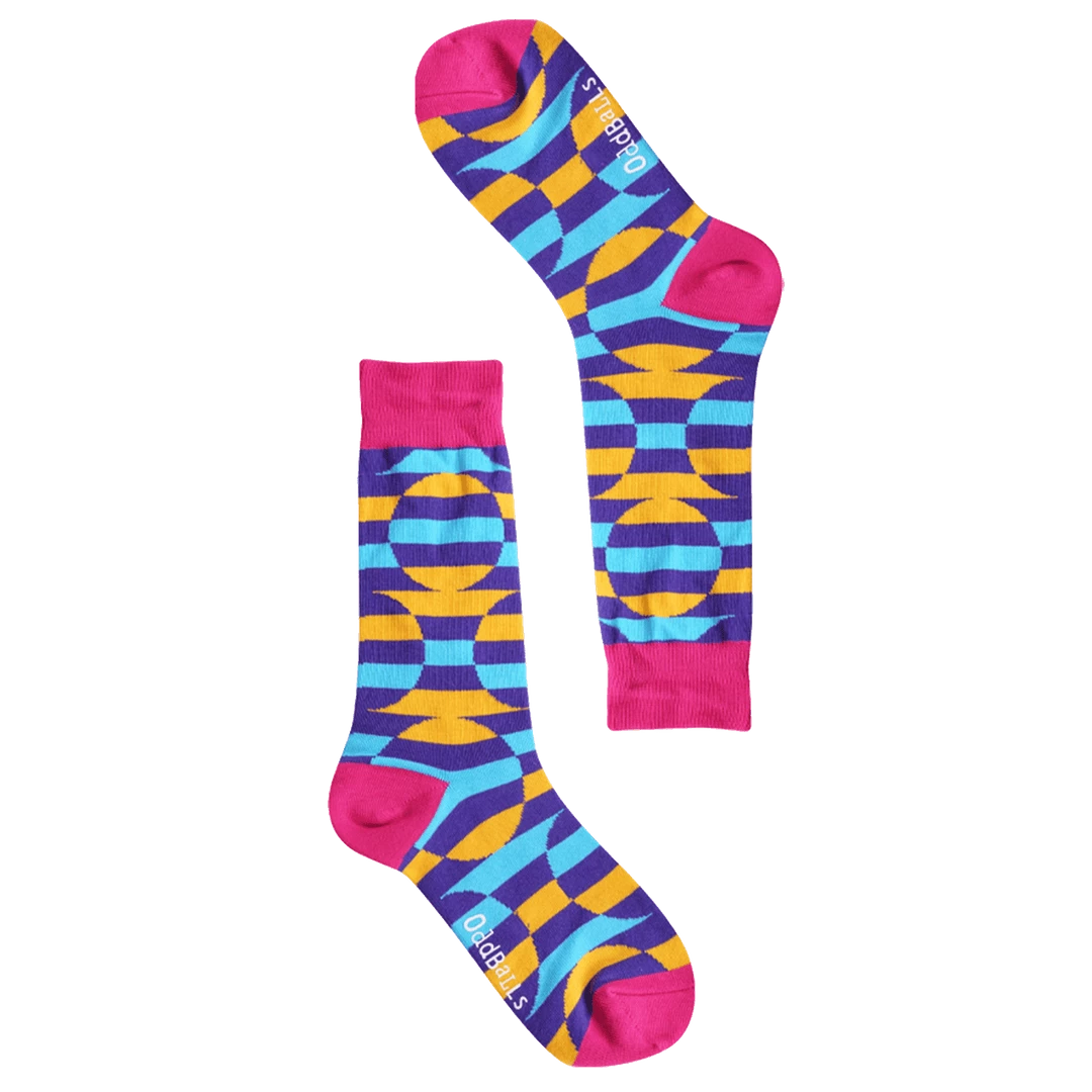 Coupon ⭐ OddBalls Pink Circles - 🧦 Socks 🎁 3 OddBalls Pink Circles - Socks