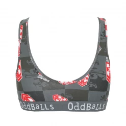 OddBalls England Rugby League Grey - Ladies Bralette Bralettes