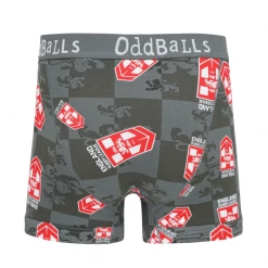 OddBalls England Rugby League Grey - Mens Boxer Shorts