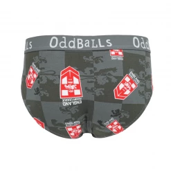 OddBalls England Rugby League Grey - Teen Boys Briefs