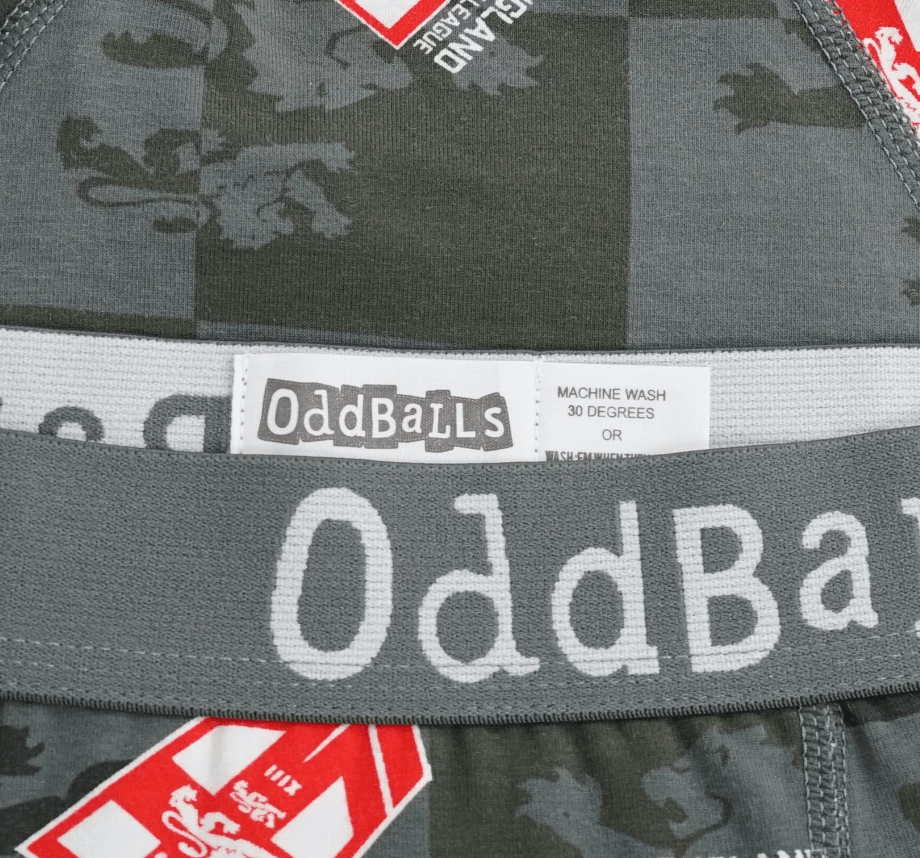 Budget ❤️ OddBalls England Rugby League Grey - Teen Boys Briefs 🛒 5 OddBalls England Rugby League Grey - Teen Boys Briefs