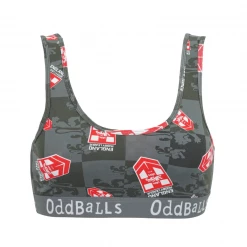OddBalls England Rugby League Grey - Teen Girls Bralette