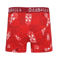 OddBalls England Rugby League Red - Teen Boys Boxer Shorts