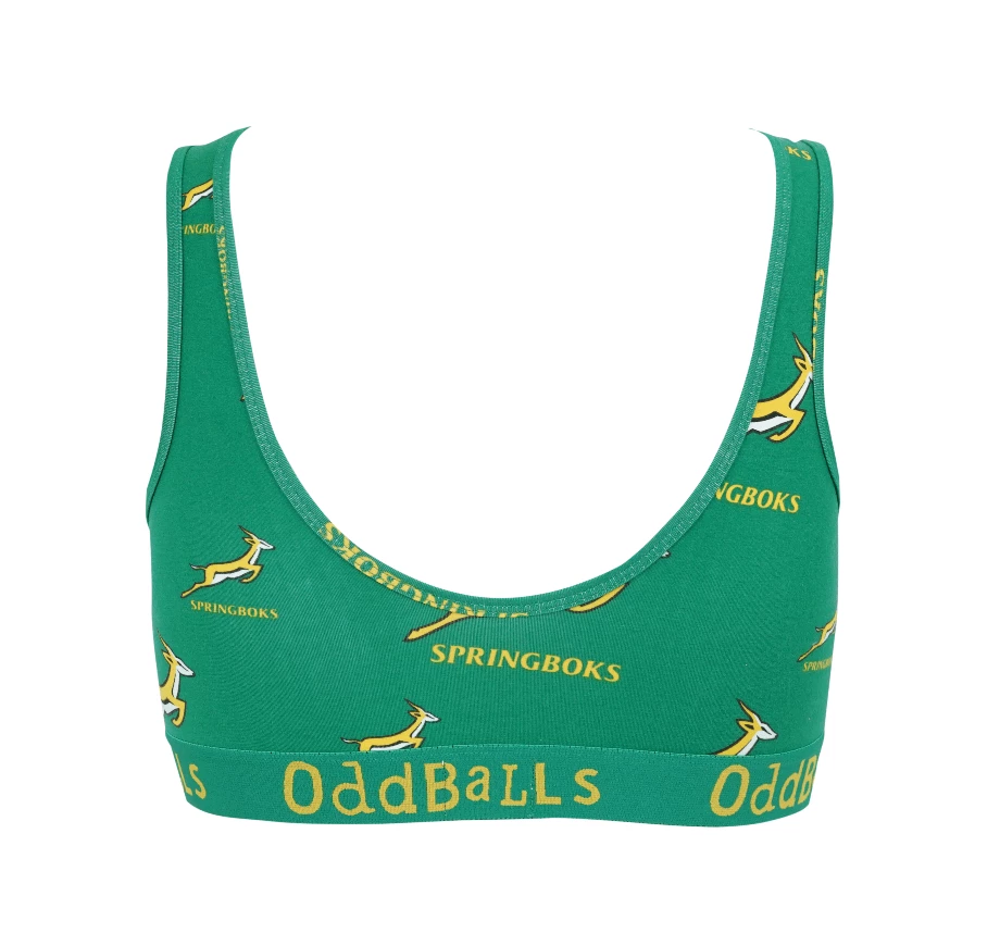 Wholesale 🤩 OddBalls Bralettes SA Rugby - Ladies Bralette ❤️ 4 OddBalls Bralettes SA Rugby - Ladies Bralette