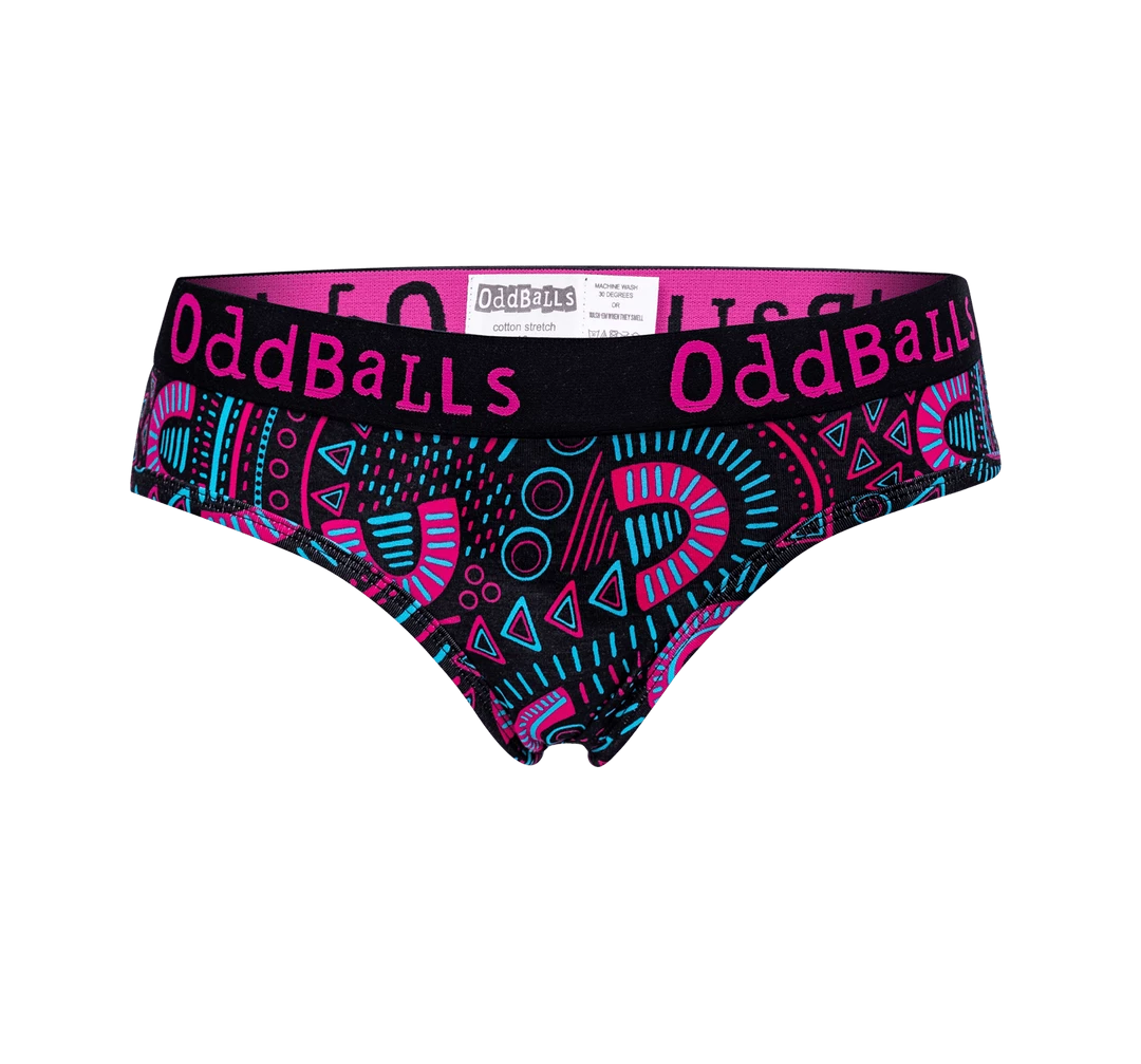 Best Pirce ๐ OddBalls Scribbles - Teen ๐ง Girls Briefs ๐ 3 OddBalls Scribbles - Teen Girls Briefs