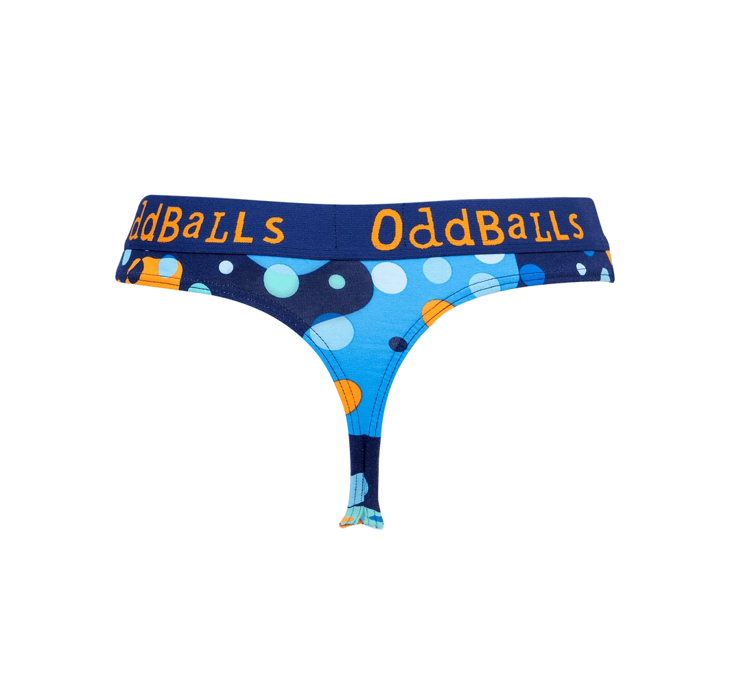 Deals 🛒 OddBalls 🩴 Thongs Space Balls - Ladies Thong 💯 3 OddBalls Thongs Space Balls - Ladies Thong