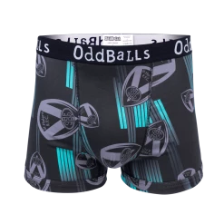 OddBalls St Helens - Black | Green | Grey - Teen Boys Boxer Shorts
