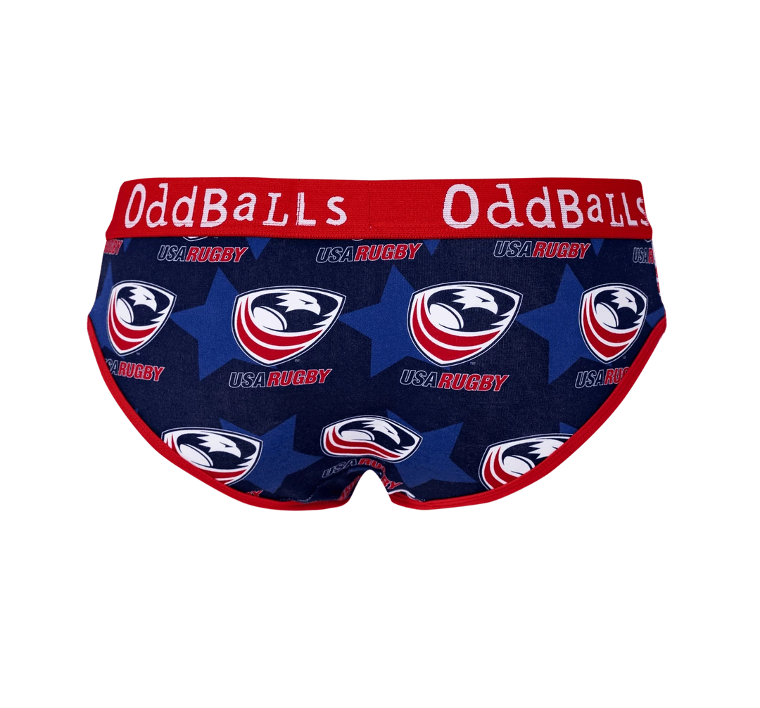 Brand new 🛒 OddBalls USA Rugby - Ladies Briefs 🌟 4 OddBalls USA Rugby - Ladies Briefs