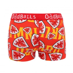 OddBalls FA Wales Red - Teen Girls Boxers