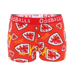 OddBalls FA Wales Red - Ladies Boxers