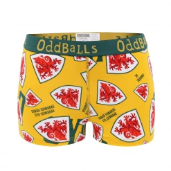 OddBalls FA Wales Yellow - Ladies Boxers