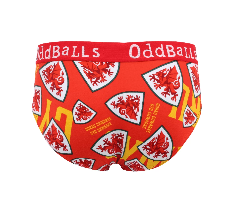 Cheap ๐งจ OddBalls FA Wales Red - Teen Boys Briefs ๐ 4 OddBalls FA Wales Red - Teen Boys Briefs
