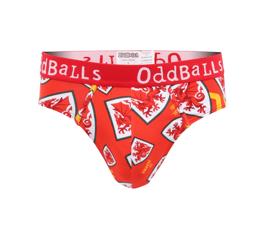 Cheap ๐งจ OddBalls FA Wales Red - Teen Boys Briefs ๐ 3 OddBalls FA Wales Red - Teen Boys Briefs