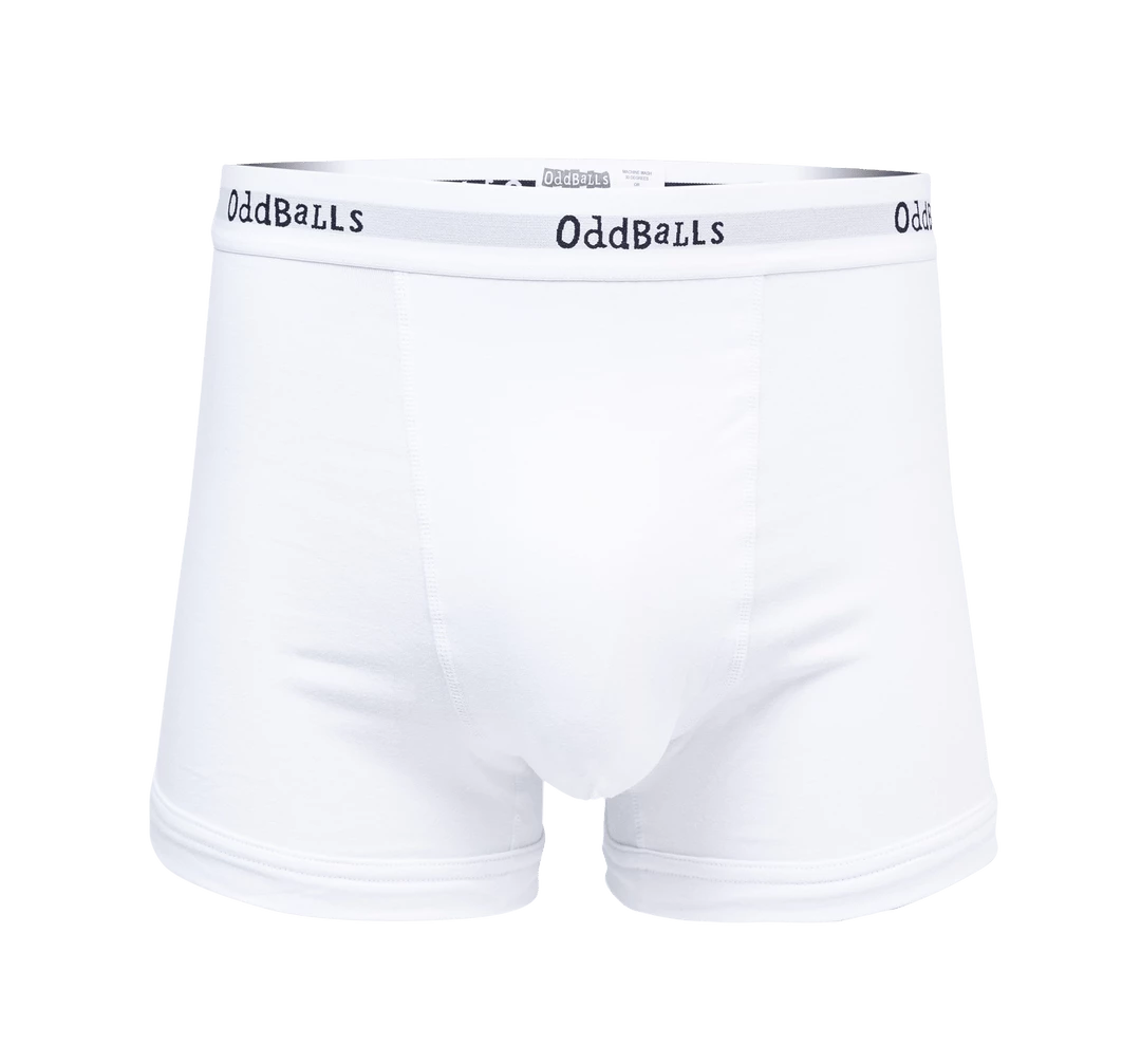 Wholesale ๐ OddBalls White & Black - Mens Boxer Shorts ๐งจ 3 OddBalls White & Black - Mens Boxer Shorts