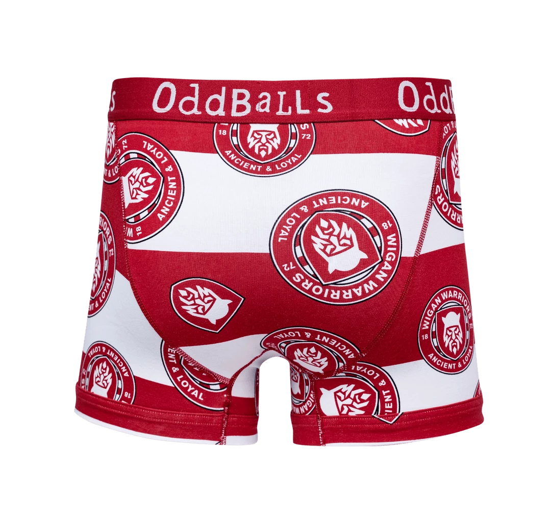 Best deal 👍 OddBalls Wigan Warriors - Teen Boys Boxer Shorts 🌟 4 OddBalls Wigan Warriors - Teen Boys Boxer Shorts
