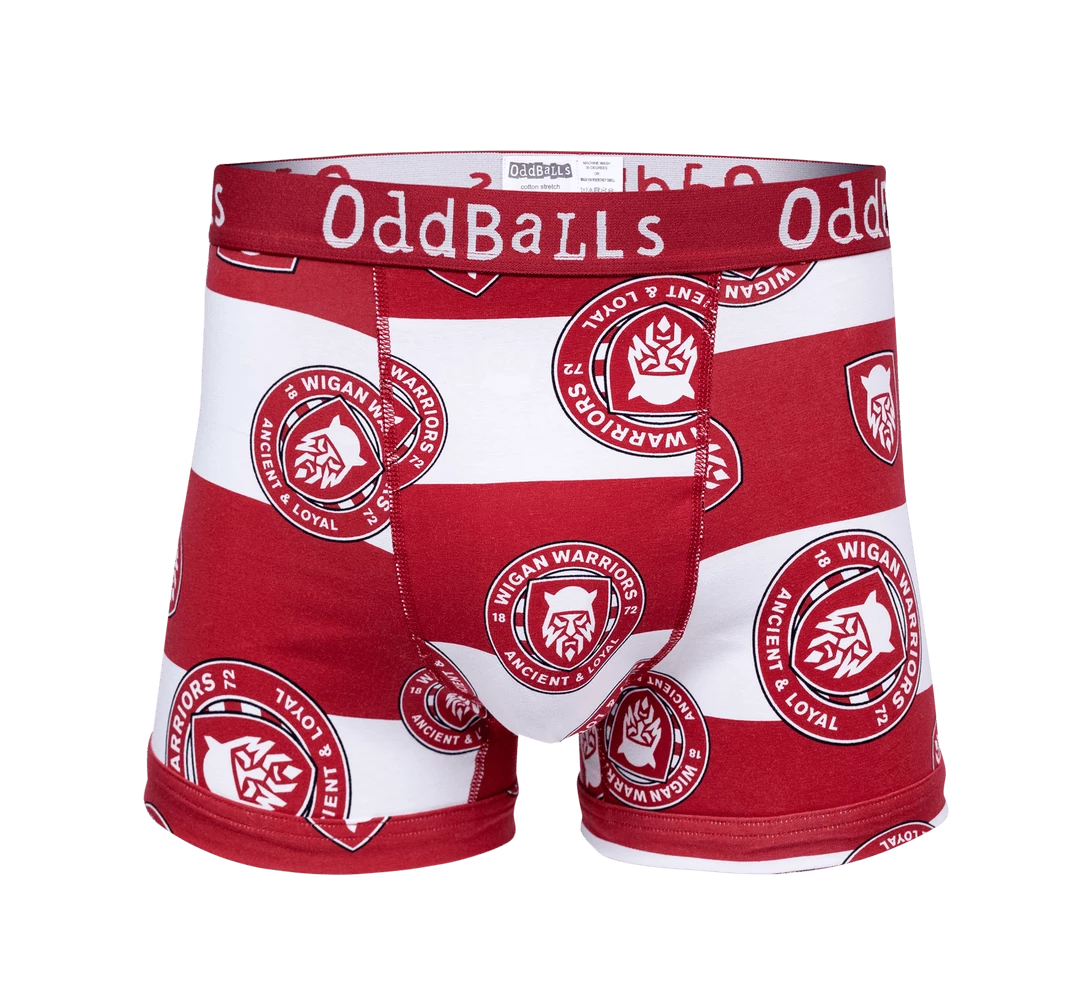 Best deal 👍 OddBalls Wigan Warriors - Teen Boys Boxer Shorts 🌟 3 OddBalls Wigan Warriors - Teen Boys Boxer Shorts