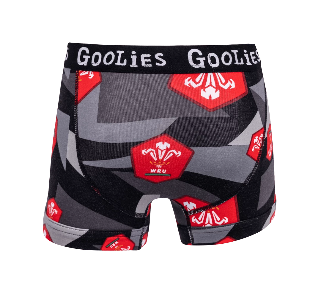 Outlet 👍 OddBalls Boys Boxer Shorts (Kids) Welsh Rugby Union - Away - Kids Boxer Shorts - Goolies 💯 3 OddBalls Boys Boxer Shorts (Kids) Welsh Rugby Union - Away - Kids Boxer Shorts - Goolies