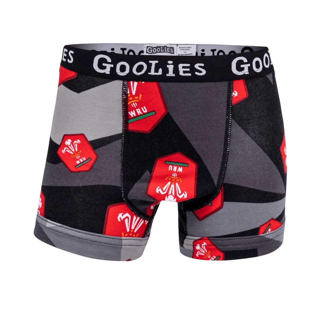 Outlet 👍 OddBalls Boys Boxer Shorts (Kids) Welsh Rugby Union - Away - Kids Boxer Shorts - Goolies 💯 4 OddBalls Boys Boxer Shorts (Kids) Welsh Rugby Union - Away - Kids Boxer Shorts - Goolies