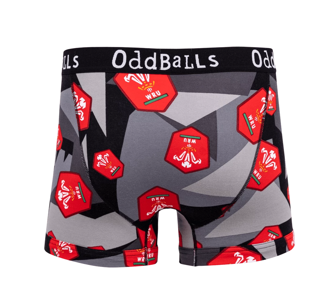 Buy 🛒 OddBalls Welsh Rugby Union - Away - Teen Boys Boxer Shorts ❤️ 4 OddBalls Welsh Rugby Union - Away - Teen Boys Boxer Shorts