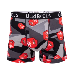OddBalls Welsh Rugby Union - Away - Mens Boxer Shorts