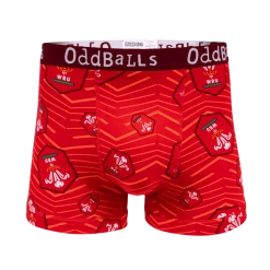 OddBalls Welsh Rugby Union - Home - Mens Boxer Shorts