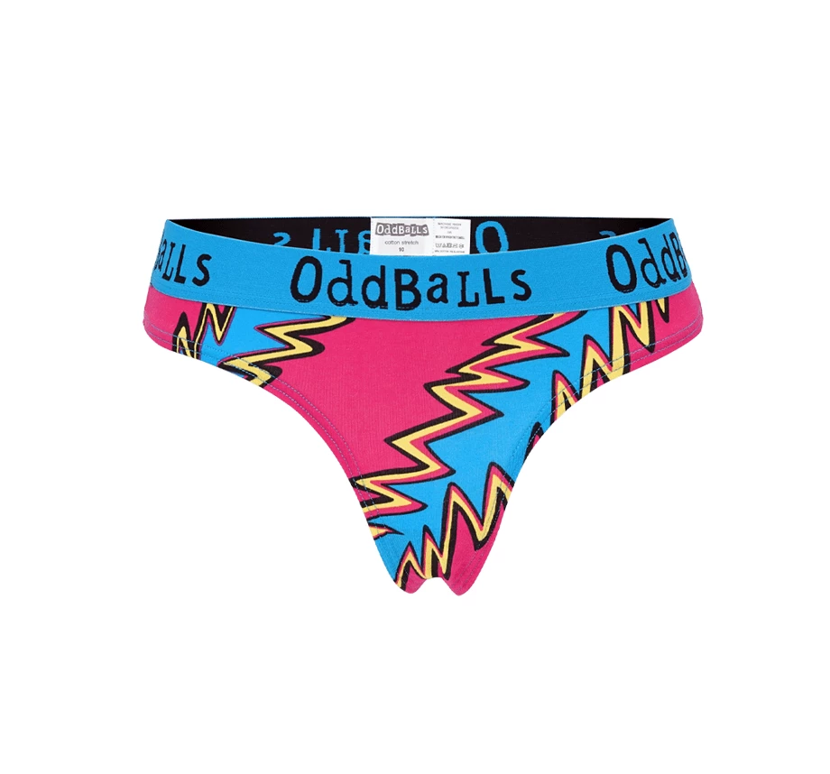 Buy 🤩 OddBalls Teen 👧 Girls 🩴 Thongs Zap - Teen 👧 Girls Thong ✨ 4 OddBalls Teen Girls Thongs Zap - Teen Girls Thong