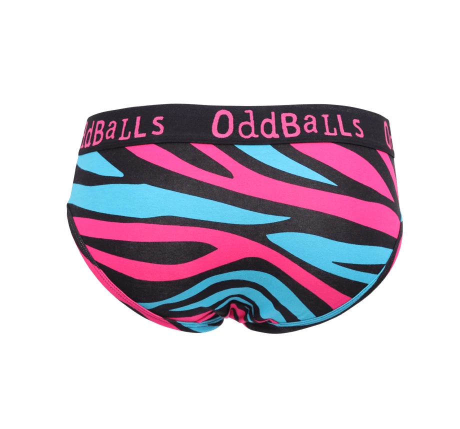 Discount 🤩 OddBalls Zebra - Ladies Briefs ⭐ 4 OddBalls Zebra - Ladies Briefs