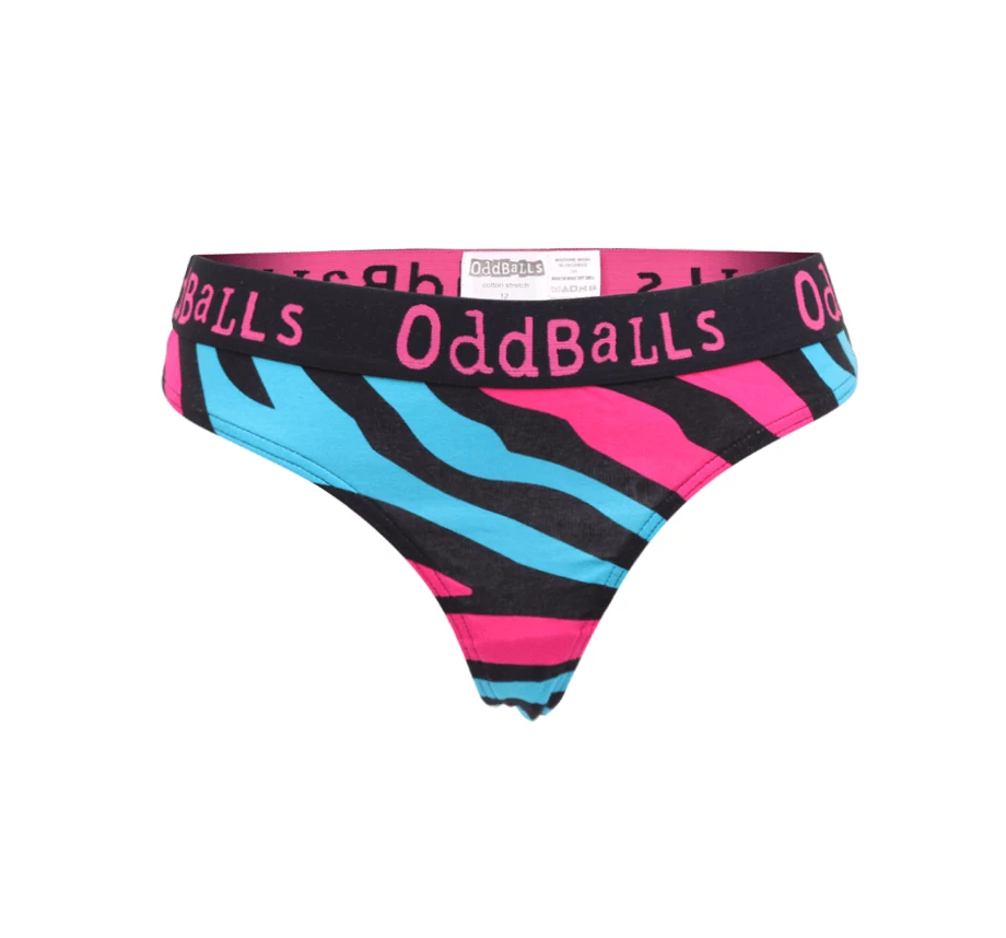 Cheapest 🧨 OddBalls Zebra - Ladies 🩴 Thongs 🤩 4 OddBalls Zebra - Ladies Thongs