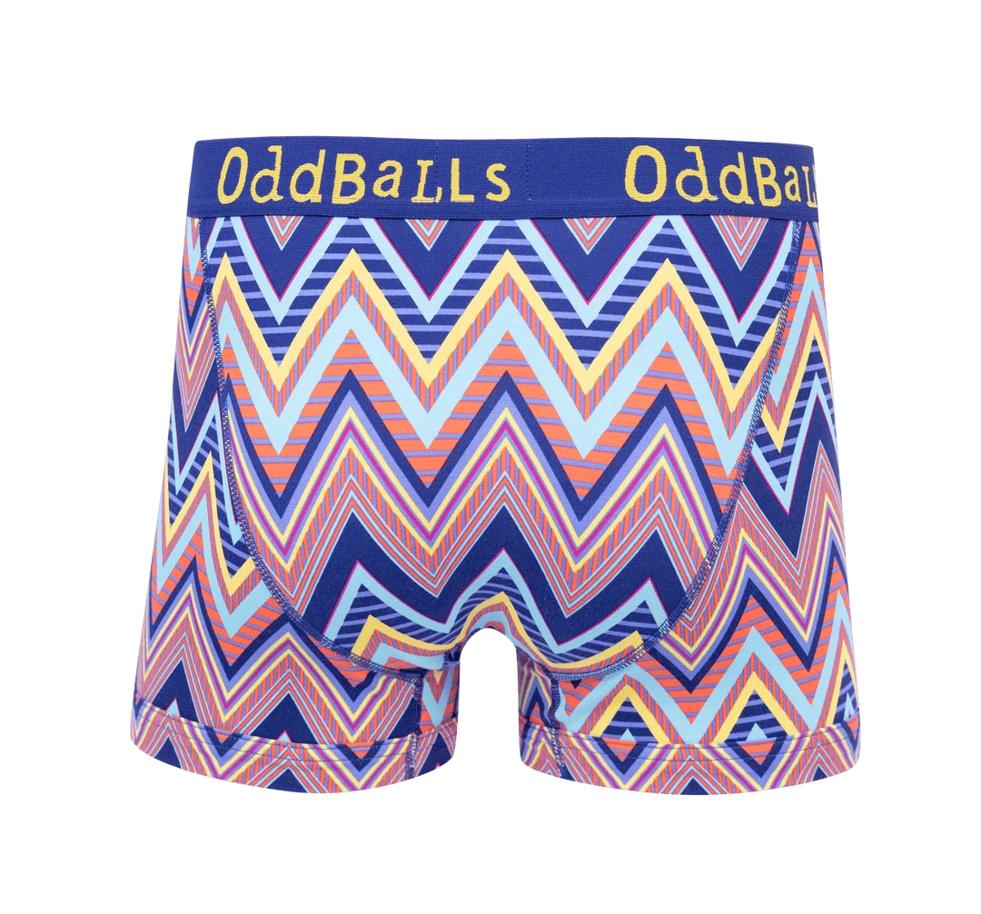 Best Pirce 🌟 OddBalls ZiggZagg - Teen Boys Boxer Shorts ❤️ 4 OddBalls ZiggZagg - Teen Boys Boxer Shorts