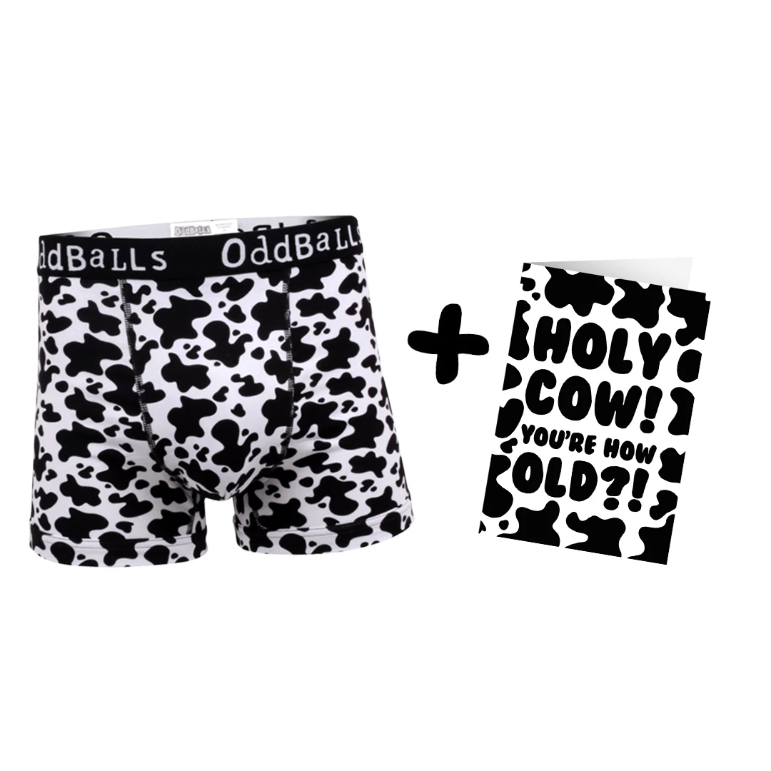 Best Sale ⭐ OddBalls Fat Cow - Mens Boxer Shorts + Card Bundle ⌛ 3 OddBalls Fat Cow - Mens Boxer Shorts + Card Bundle